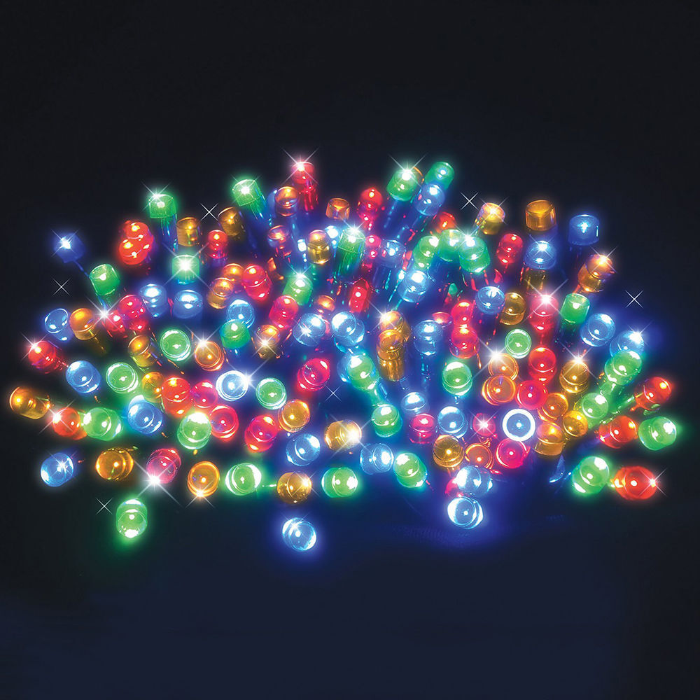 Stockholm Christmas Lights Solar USB String Fairy Lights 300 LEDs Multi