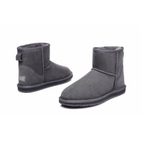 UGG Ankle Boots - Mini Classic Australian Sheepskin, Water Resistant, Non-Slip - Grey - Au Ladies 11/ Au Men 9/ Eu42