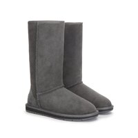 UGG Boots Tall Classic - 100% Premium Double Faced Australian Sheepskin,Non-Slip - Grey - Au Ladies 7/ Au Men 5/ Eu38