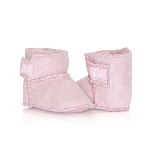UGG Boots Kids Bootie - Baby Infant Shoes, Premium Australia Sheepskin, No Sole - Pink - Xl
